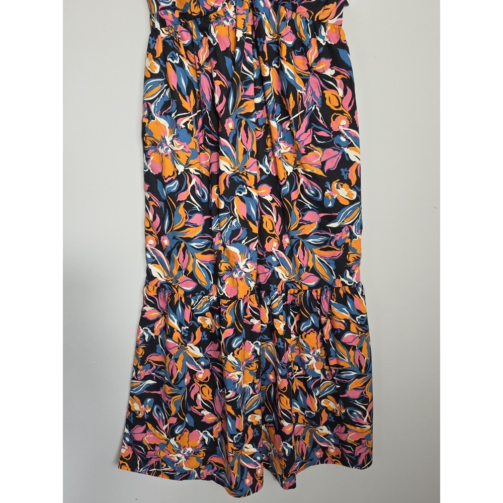 French Connection Summer Maxi Dress XS Floral Twist Front Sleeveless NWT - Picture 5 of 11